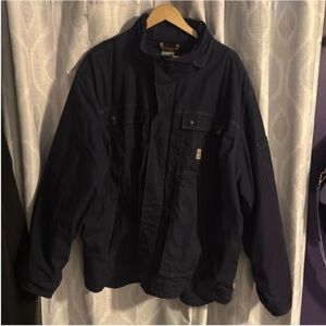 Carhartt Fire Resistant Jacket Dark Blue Size 3XL